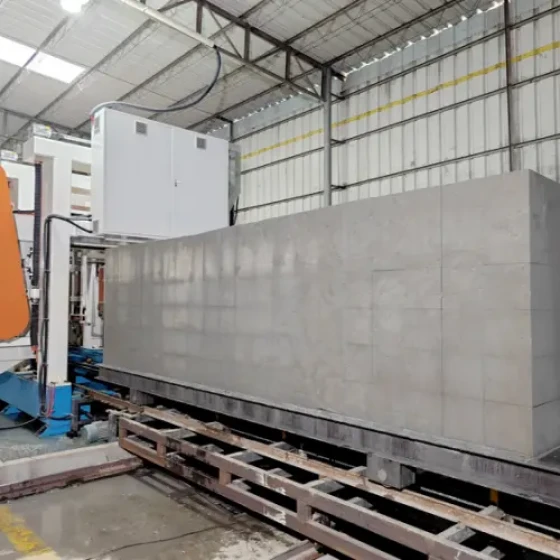 Foam concrete block equipment